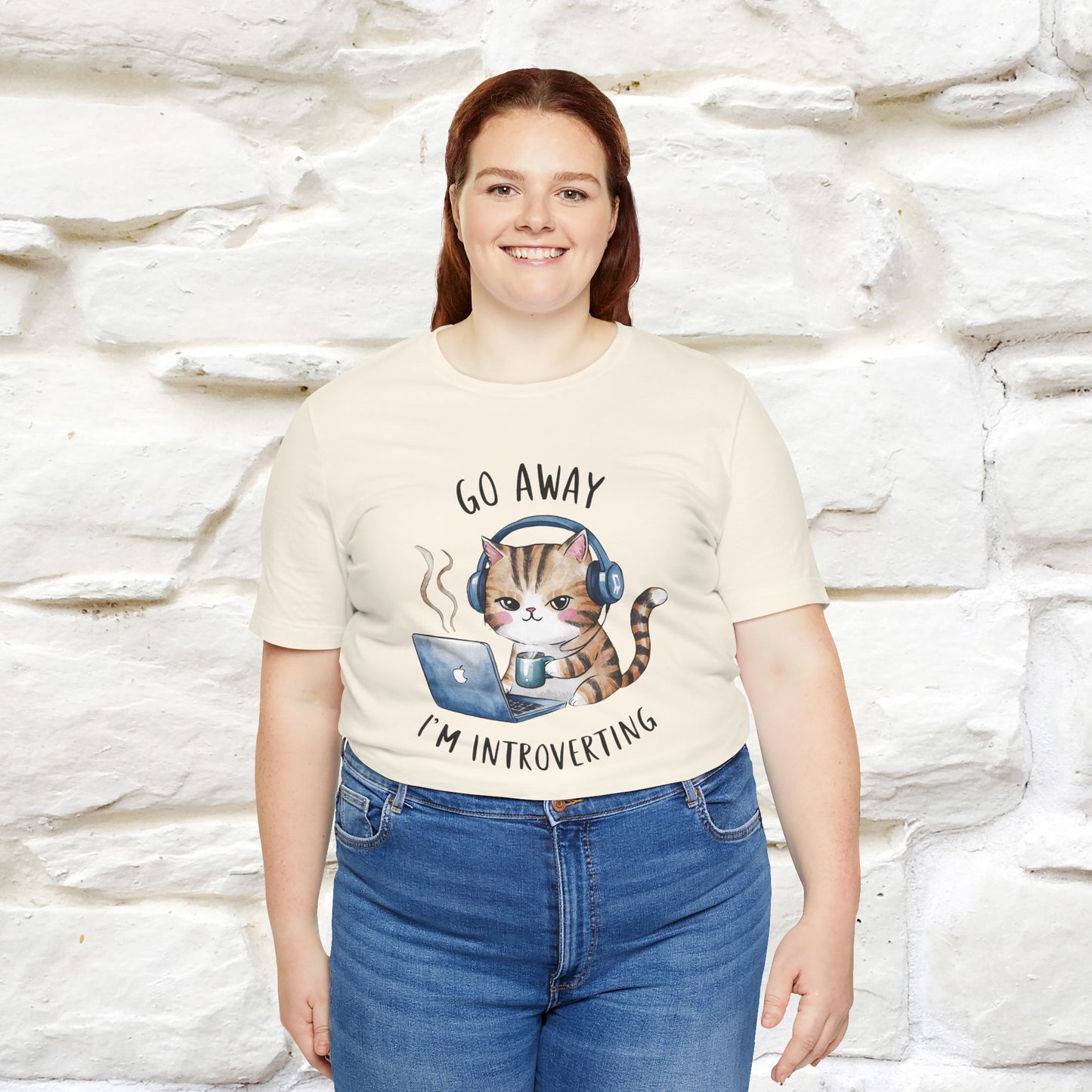 ''Go Away, I’m Introverting'' | Cat T-Shirt | Nunu&Miao Studio - Nunu&Miao Studio