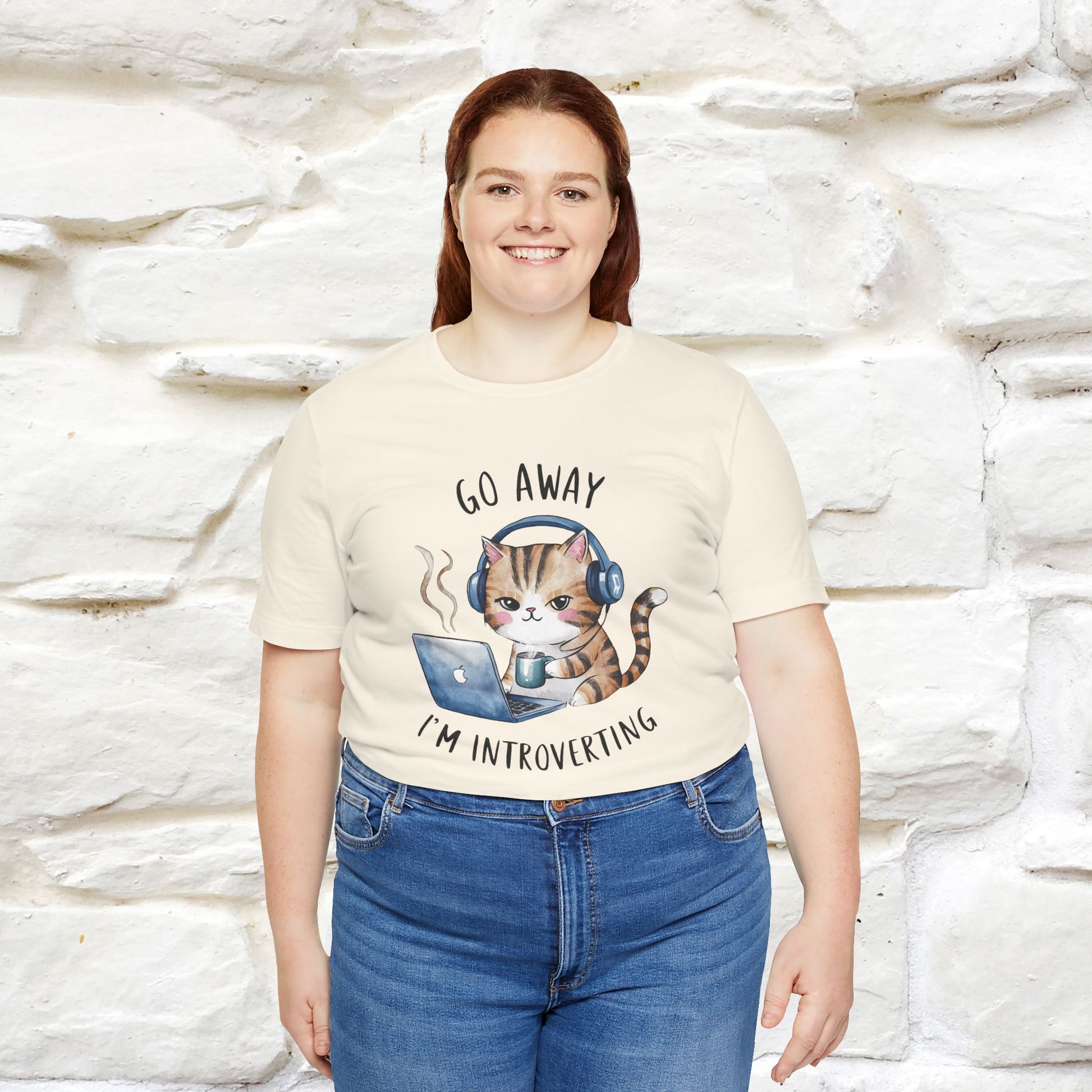 ''Go Away, I’m Introverting'' | Cat T-Shirt | Nunu&Miao Studio - Nunu&Miao Studio