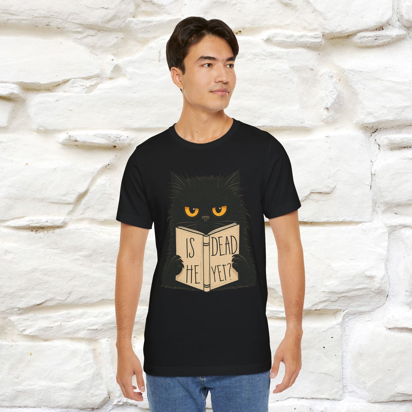 "Is He Dead Yet" |Cat T-Shirt | Nunu&Miao Studio - Nunu&Miao Studio