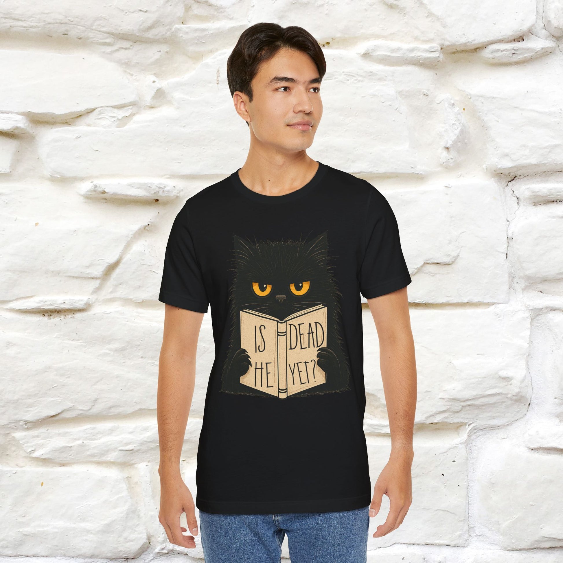 "Is He Dead Yet" |Cat T-Shirt | Nunu&Miao Studio - Nunu&Miao Studio