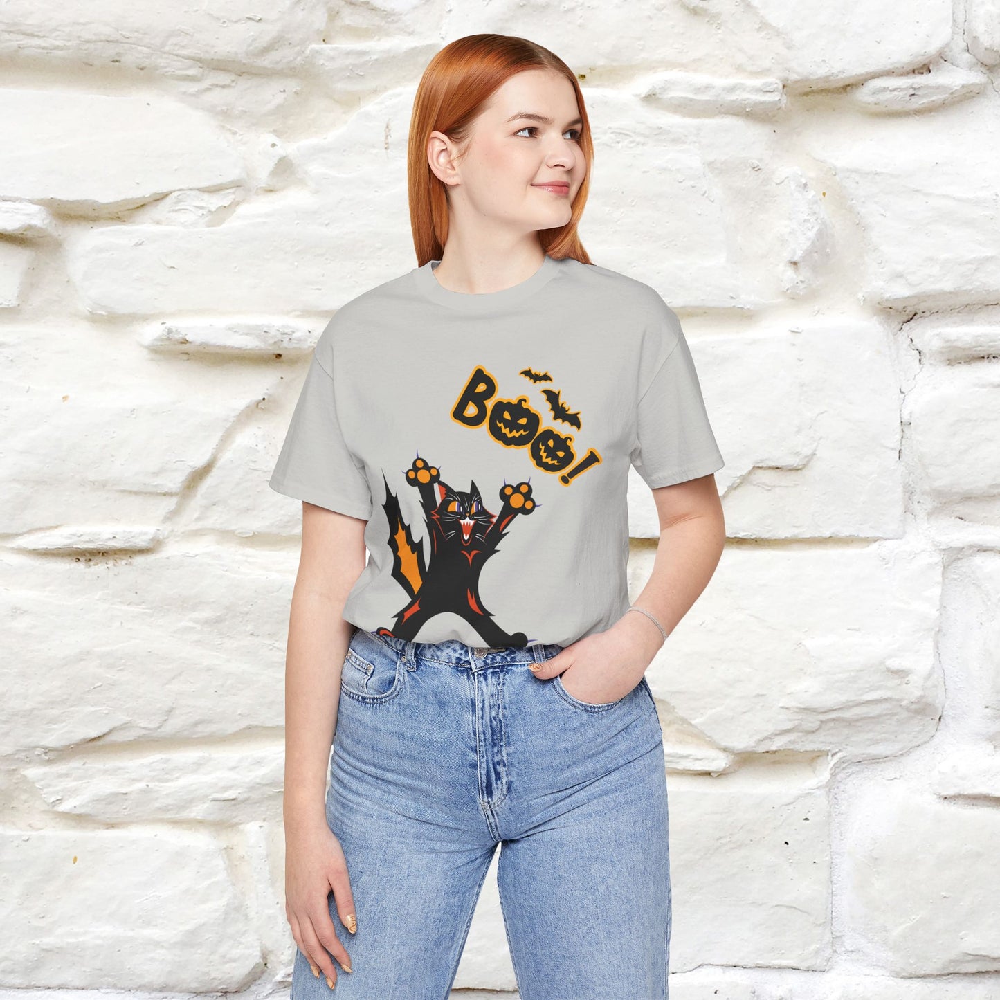 "Boo" Cat  T-shirt |Nunu&Miao Studio - Nunu&Miao Studio