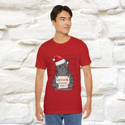 "I Knocked Over The Christmas Tree " |Funny Cat T-Shirt | Nunu&Miao Studio