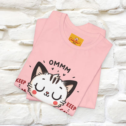 Ommm, Keep Calm | Relaxed Cat Shirt for Men & Women | 100% Cotton* - Nunu&Miao Studio