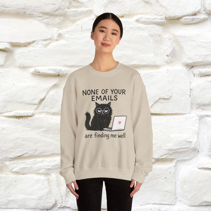 ''None Of Your Emails ...'' | Cute Cat Sweatshirt | Nunu&Miao Studio