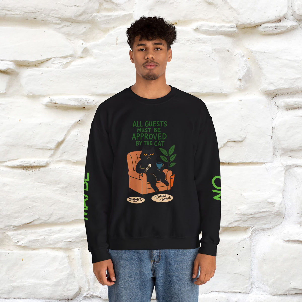 ''All Guests Must Be Approved...'' |Cat Sweatshirt | Nunu&Miao Studio