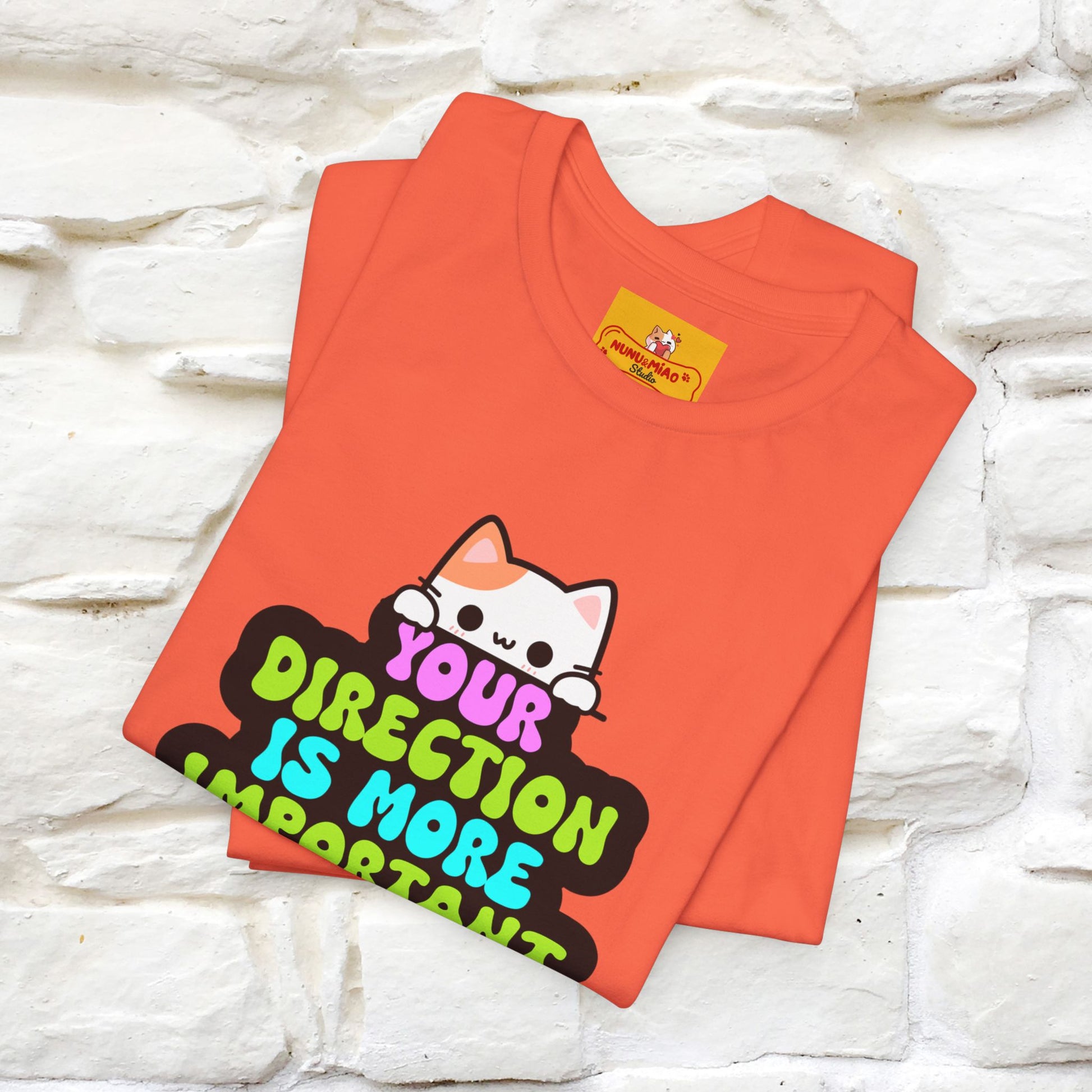 "Your Direction Is More ..." |  Cat T-shirt | Nunu&Miao Studio - Nunu&Miao Studio