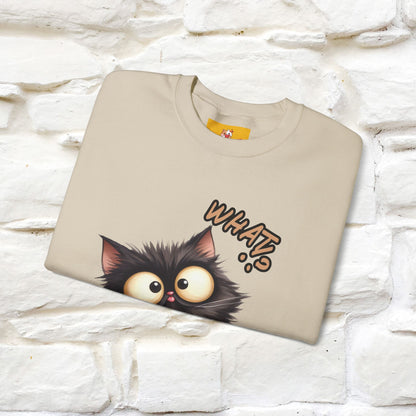 "What'' |Cat Sweatshirt | Nunu&Miao Studio