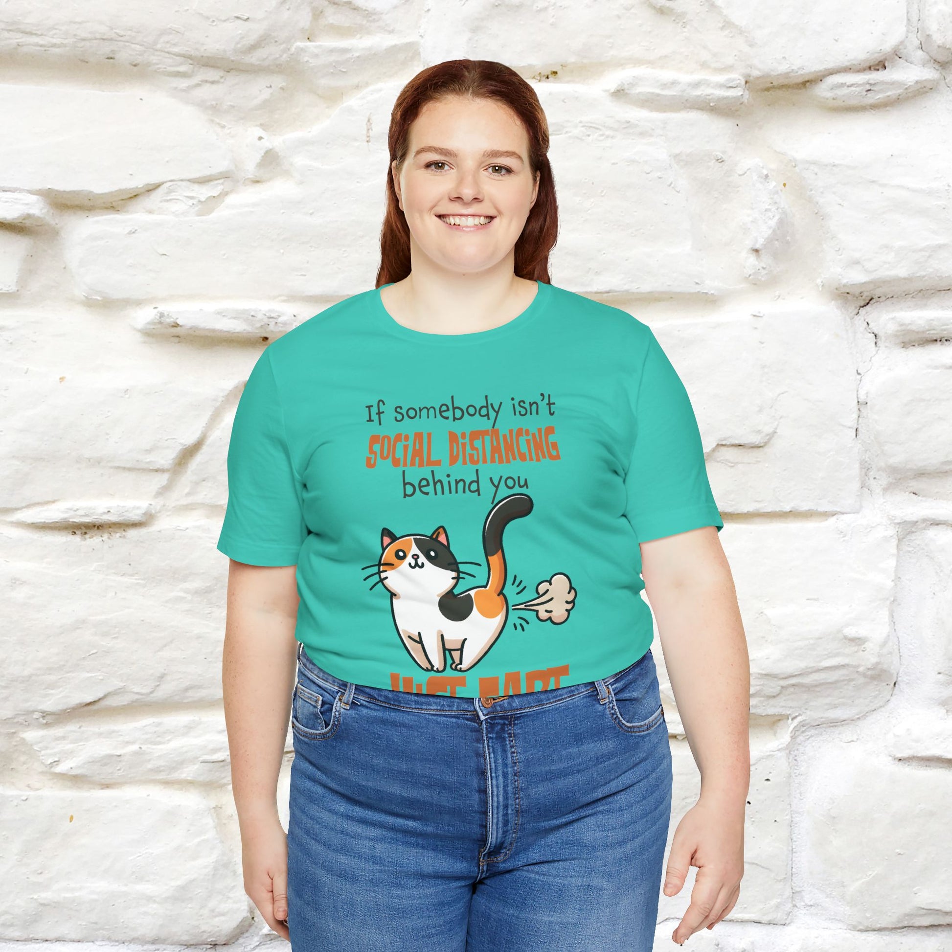''If Somebody Isn't Socila Distancing ...'' | Cat T-Shirt  | Nunu&Miao Studio - Nunu&Miao Studio