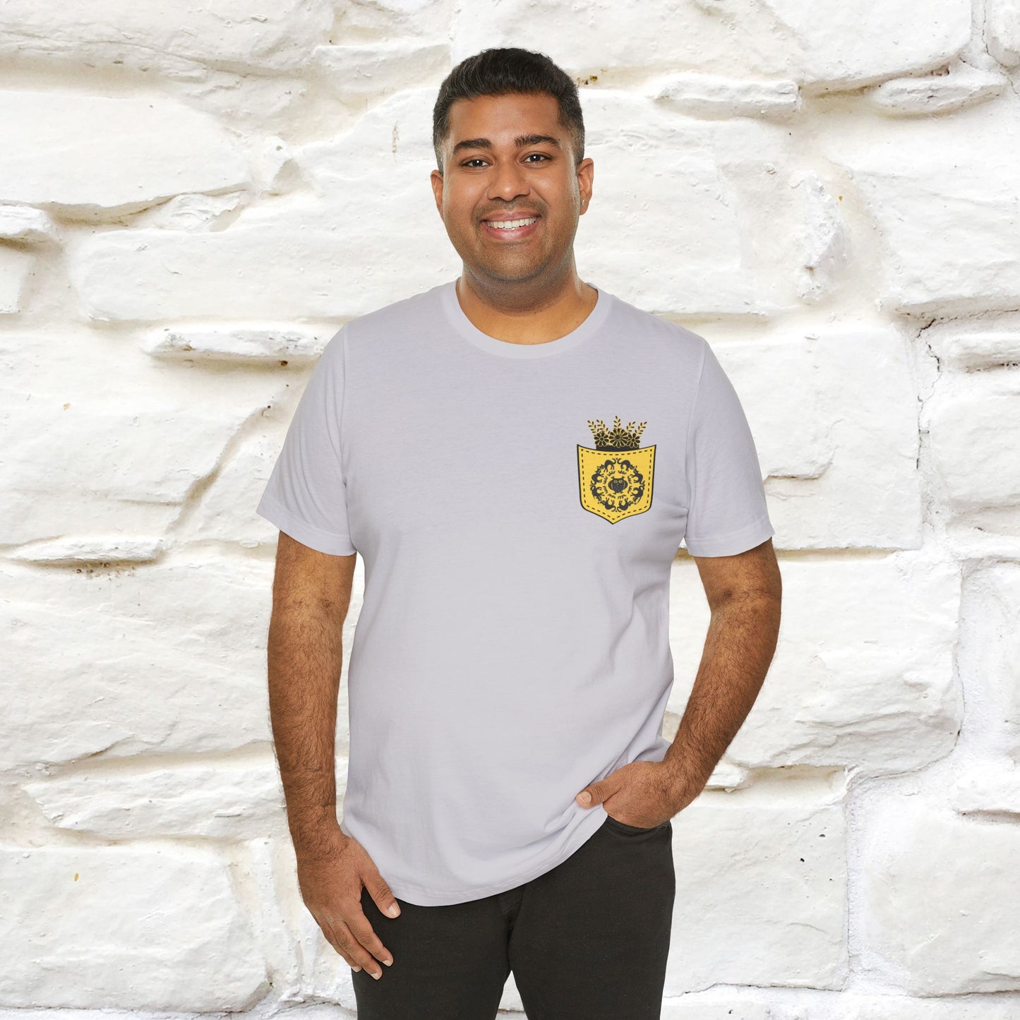 ''Black Cat Circle'' Cat T-Shirt Front and Back Design | Nunu&Miao Studio - Nunu&Miao Studio