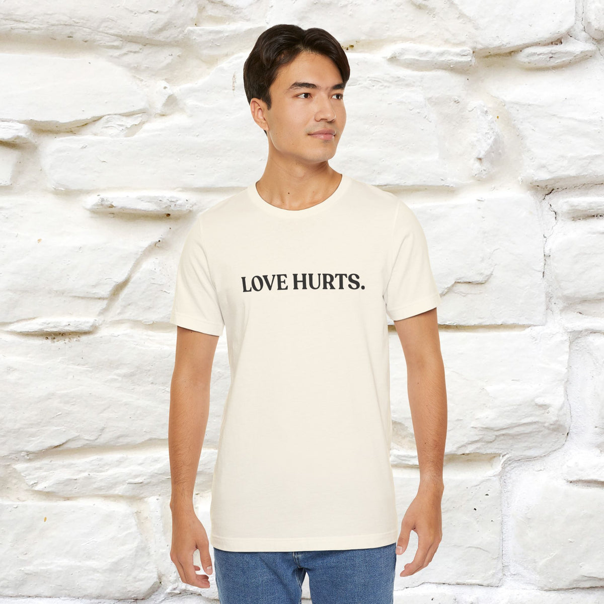 “Love Hurts"  Funny Cat T-Shirt | Front & Back Design | Nunu&Miao Studio