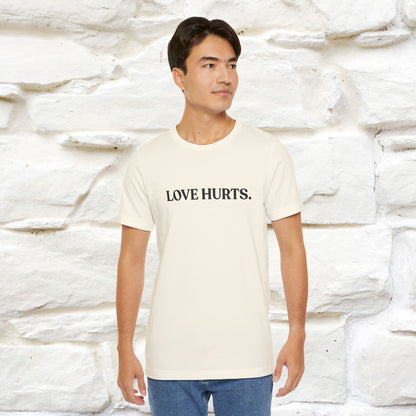 “Love Hurts"  Funny Cat T-Shirt | Front & Back Design | Nunu&Miao Studio
