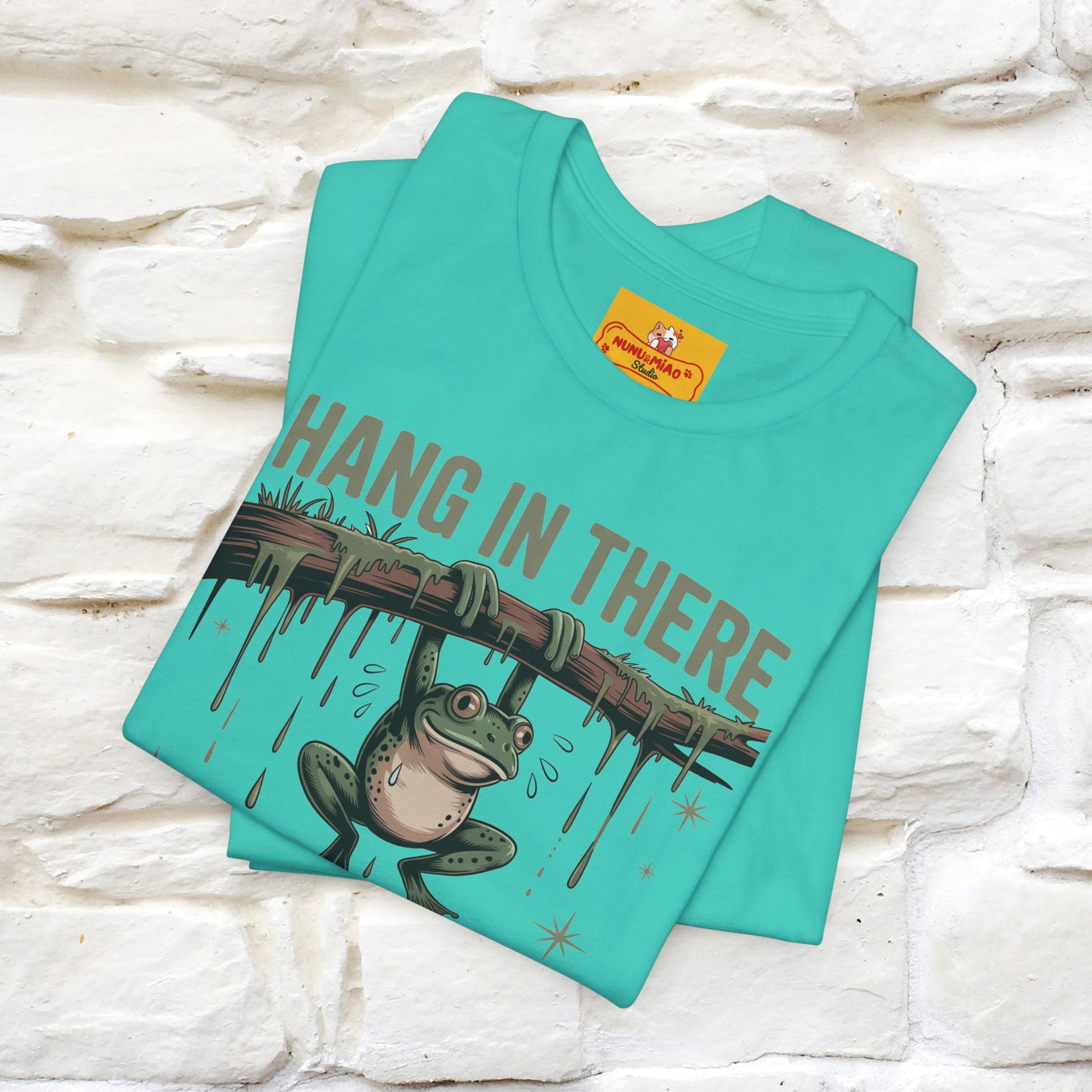 "Hang In There" Funny T-shirt |Nunu&Miao Studio - Nunu&Miao Studio