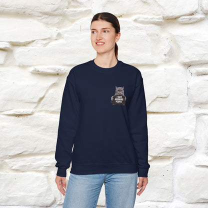 "I Hate Morning People'' |Cat Sweatshirt | Nunu&Miao Studio