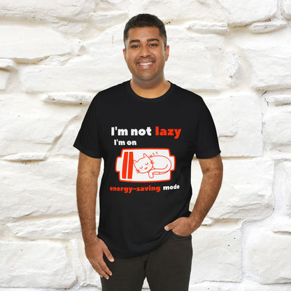 ''I am Not Lazy...'' Cat T-Shirt | Nunu&Miao Studio - Nunu&Miao Studio