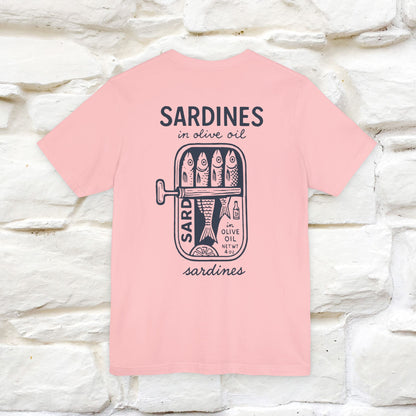 "Sardines In Olive Oil" Cute T-shirt | Front & Back Design|Nunu&Miao Studio - Nunu&Miao Studio