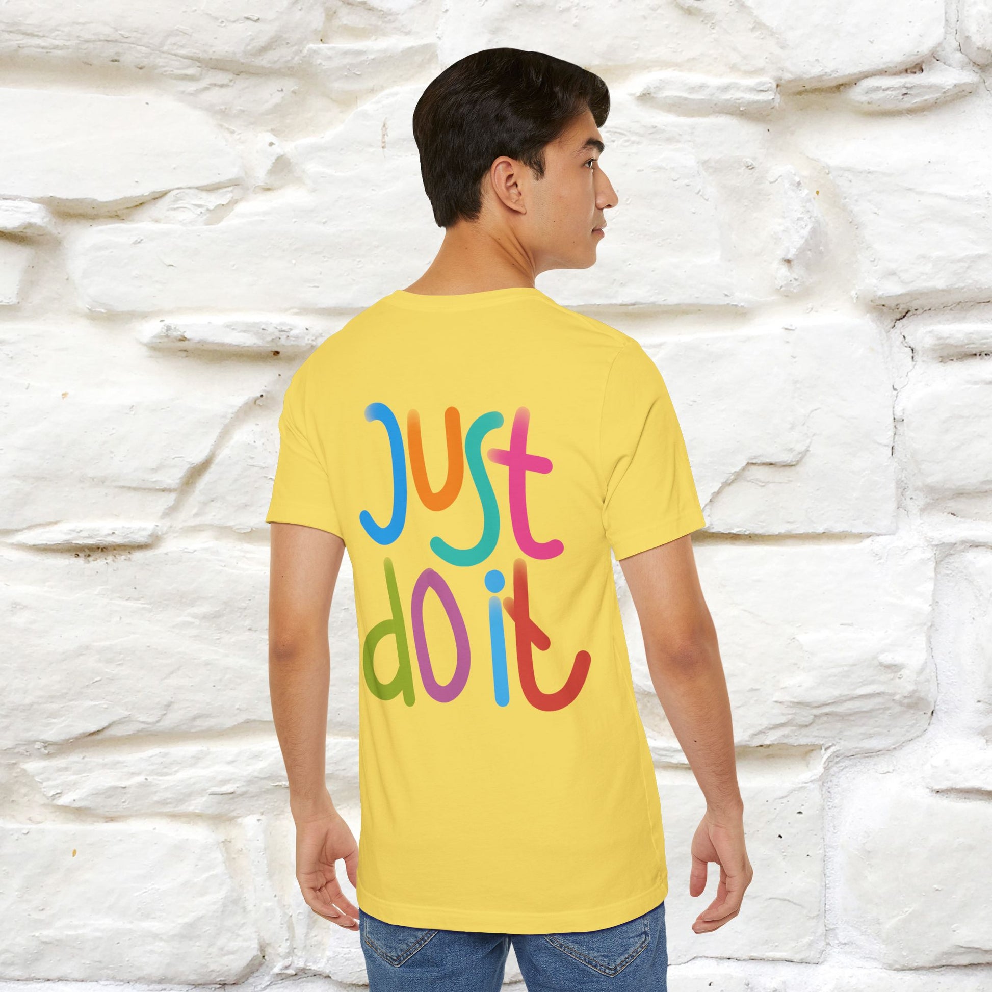 "Yes, Just Do It" Cat T-Shirt| Front & Back Design | Nunu&Miao Studio - Nunu&Miao Studio
