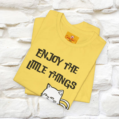 "Enjoy The Little Things." Cat T-Shirt | Nunu&Miao Studio