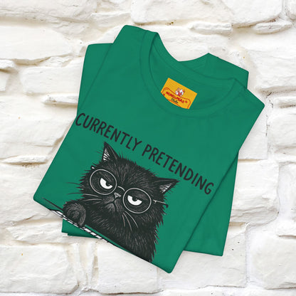 "Currently Pretending To Be Productive" |Cat T-Shirt | Nunu&Miao Studio - Nunu&Miao Studio
