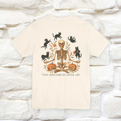 "You're Dead Inside But Still Love Cats " Halloween Cat T-shirt |Nunu&Miao Studio - Nunu&Miao Studio