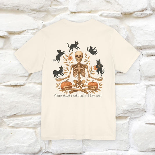 "You're Dead Inside But Still Love Cats " Halloween Cat T-shirt |Nunu&Miao Studio - Nunu&Miao Studio