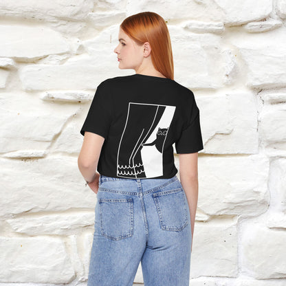 “Don’t trust atoms… they make up everything.” |  Cat T-Shirt | Front & Back Design | Nunu&Miao Studio