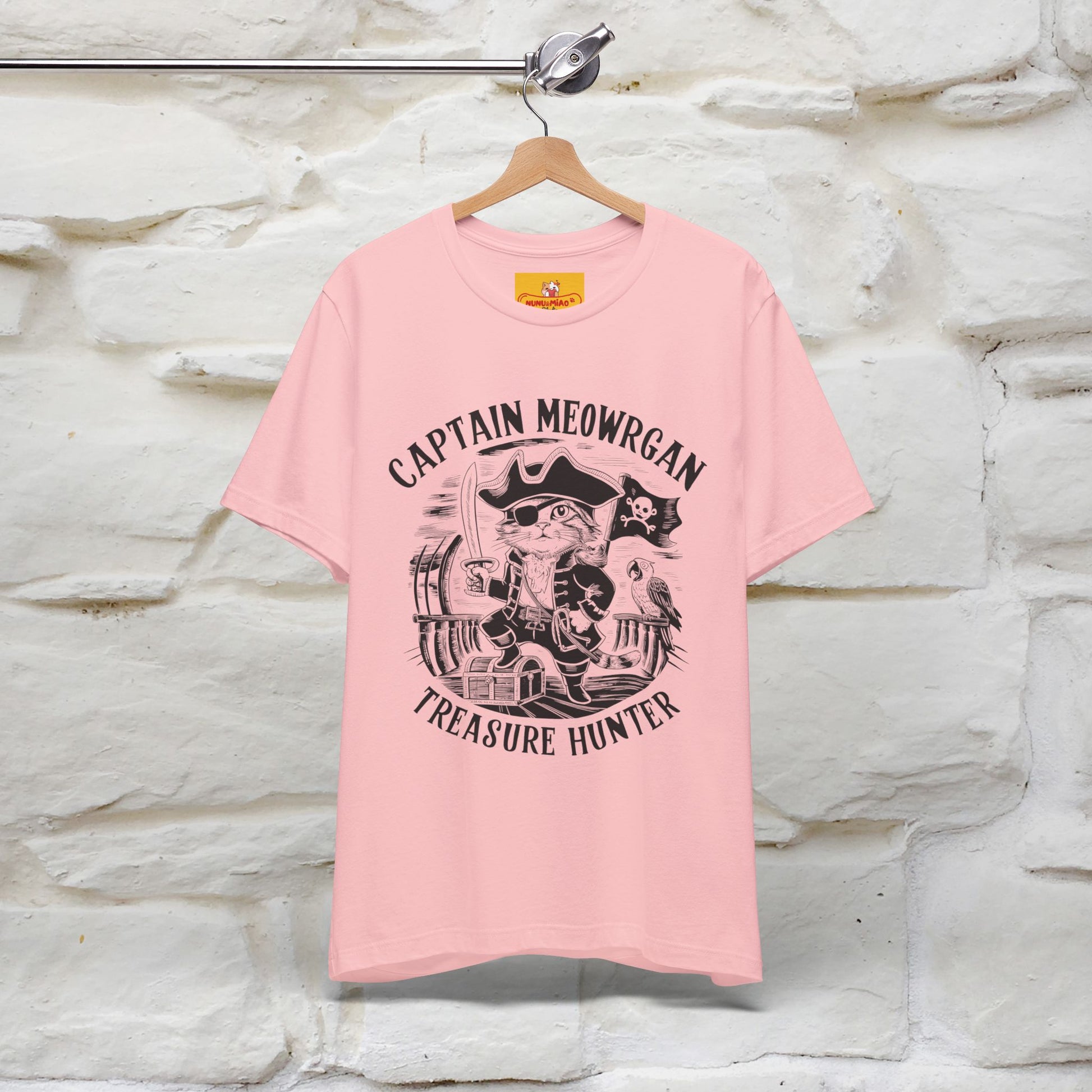 Captain Meowrgan Treasure Hunter |  |Cat T-Shirt | Nunu&Miao Studio - Nunu&Miao Studio