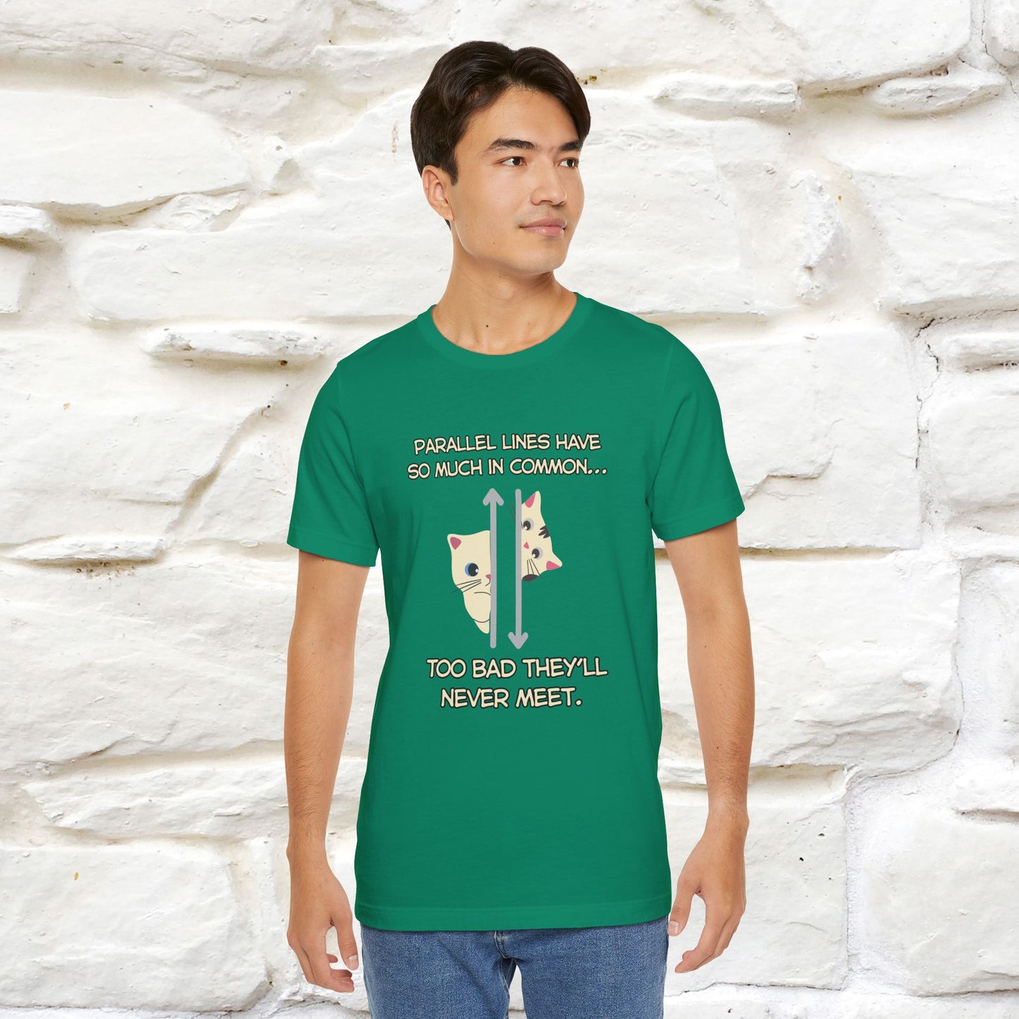 “Parallel lines have so much in common…''| Funny T-Shirt | Nunu&Miao Studio