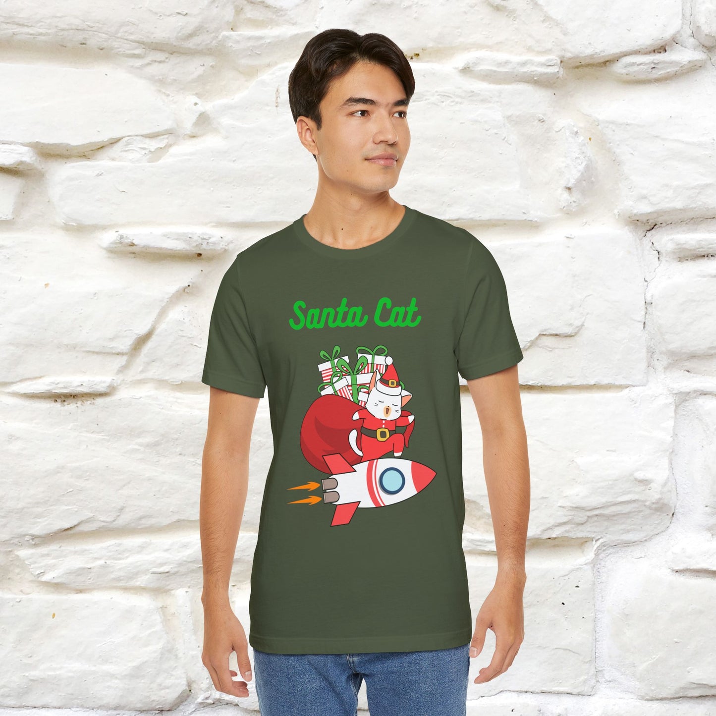 "Funny Santa Cat..." | Cat T-Shirt | Nunu&Miao Studio
