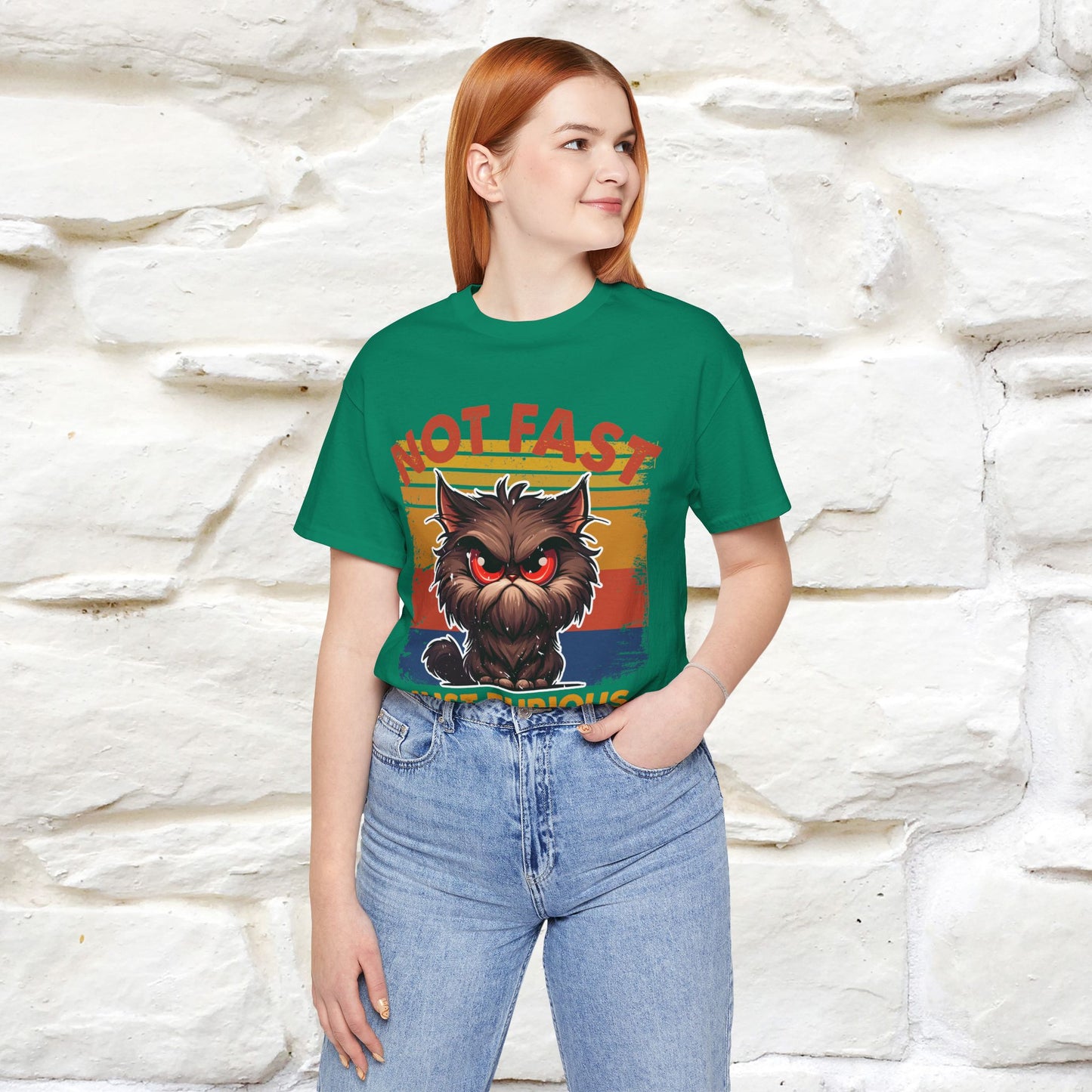 Not Fast, Just Furious |  Sarcastic Cat T-Shirt | Nunu&Miao Studio - Nunu&Miao Studio