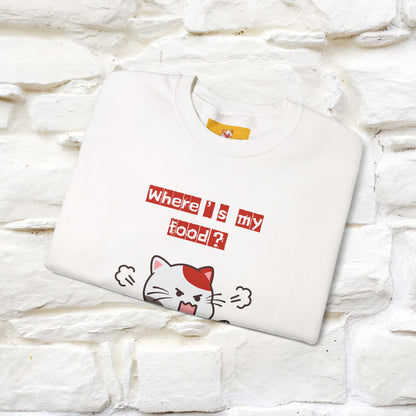 ''Where's My Food'' | Cute Cat Sweatshirt | Nunu&Miao Studio