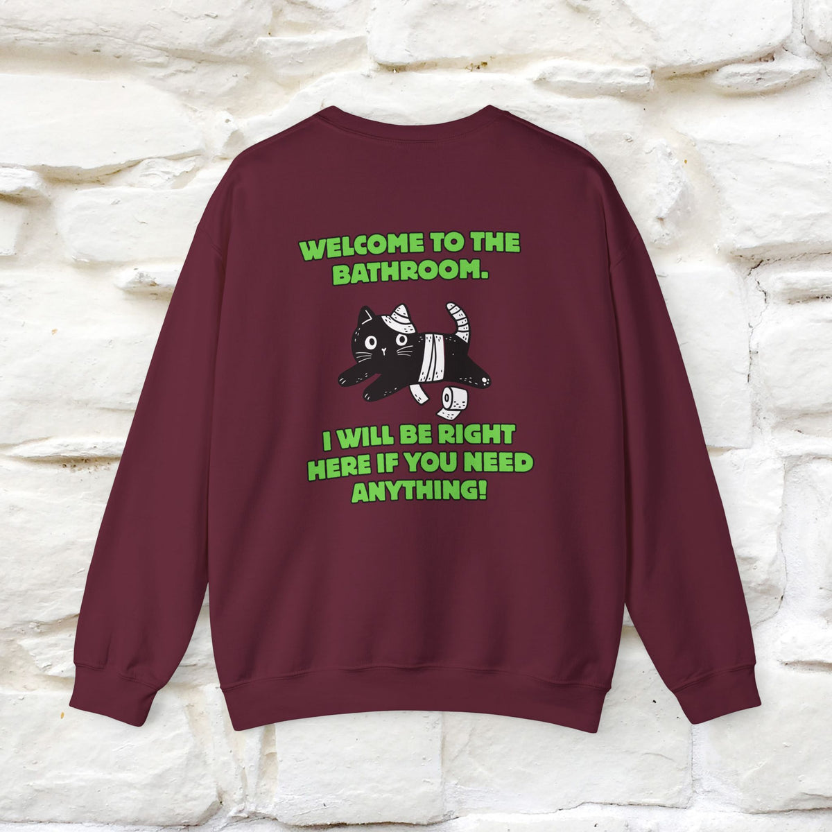 ''Welcome To The Bathroom...'' |Cat Sweatshirt | Nunu&Miao Studio