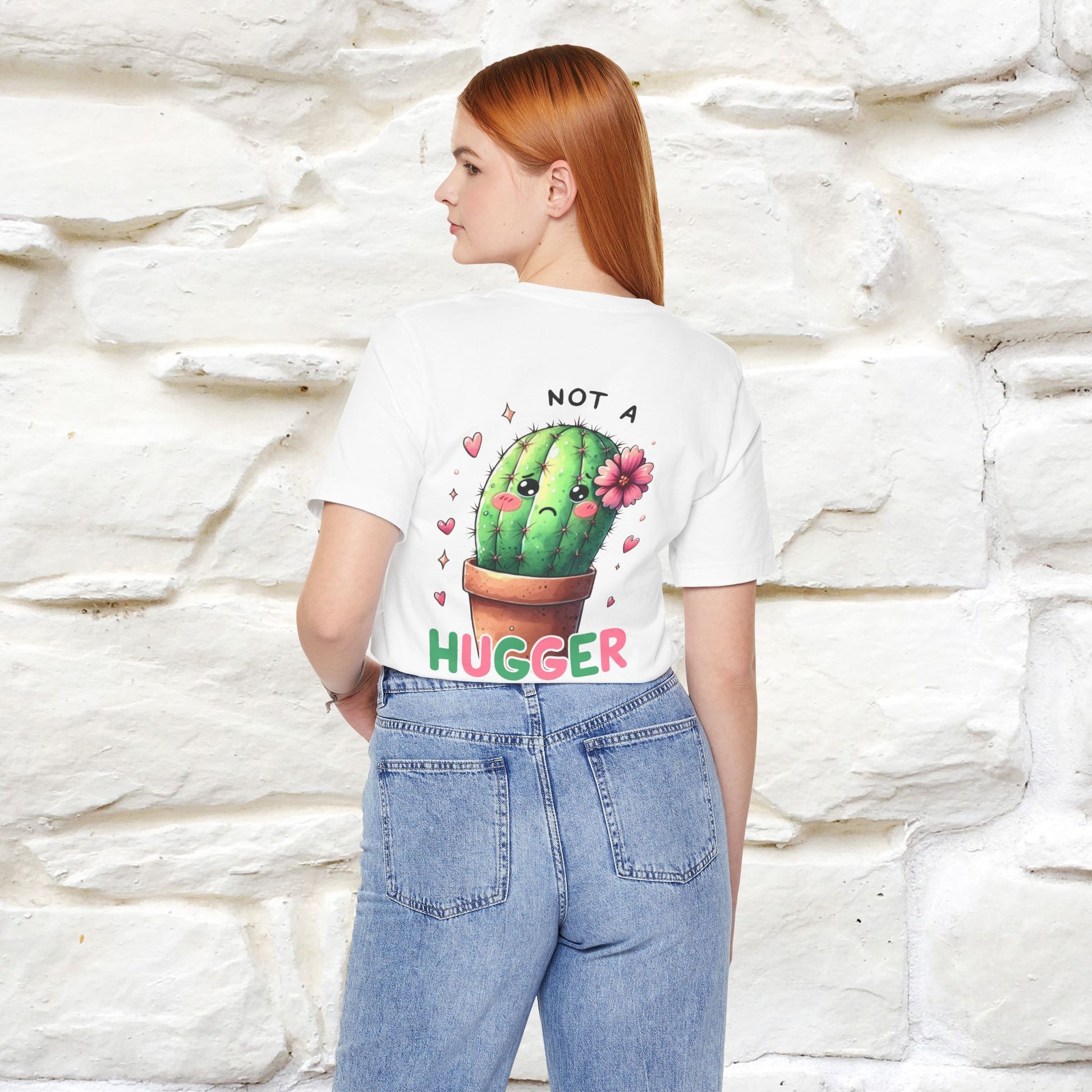 "Not A Hugger" |Funny T-Shirt | Front & Back Design|Nunu&Miao Studio - Nunu&Miao Studio