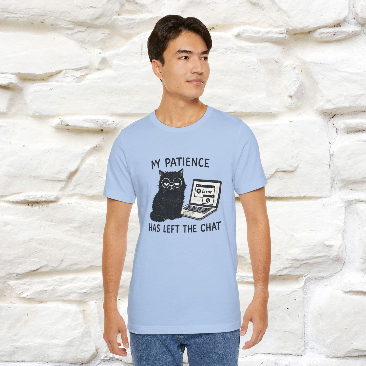 "My Patience Has Left The Chat" |Cat T-Shirt | Nunu&Miao Studio - Nunu&Miao Studio