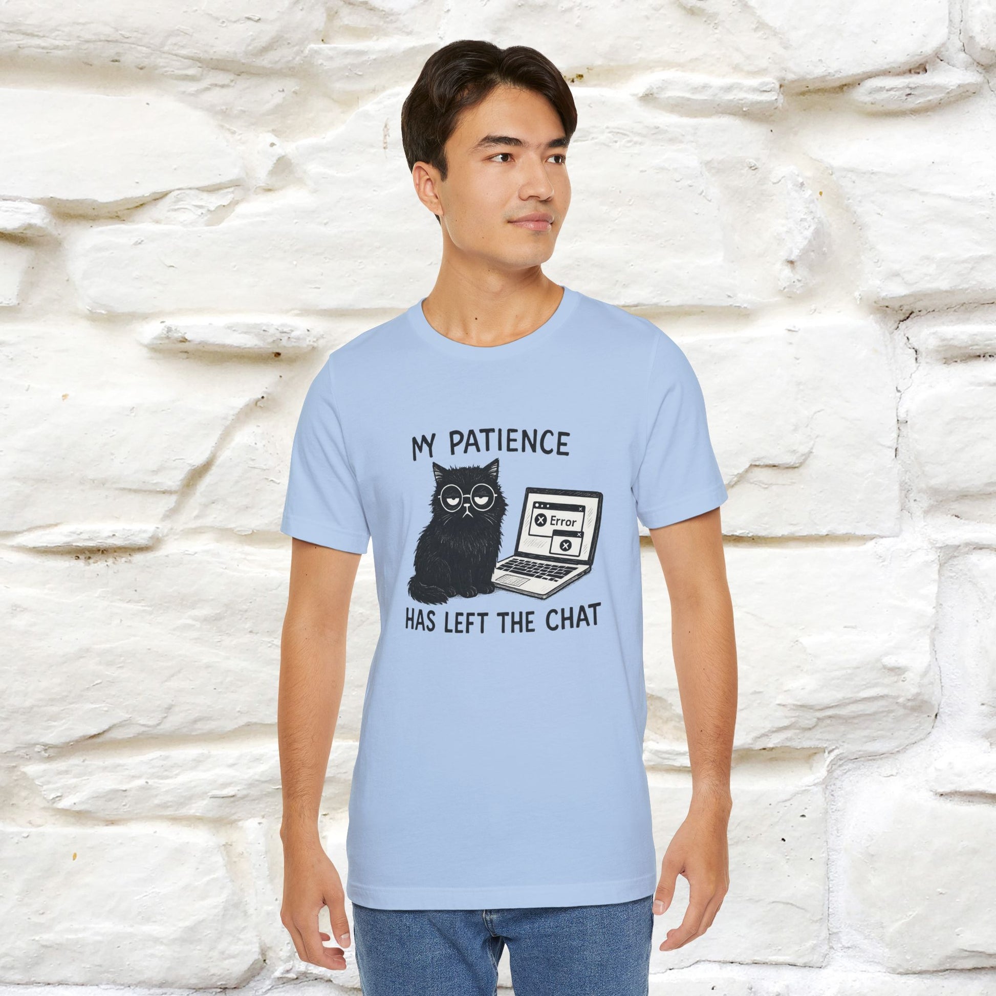 "My Patience Has Left The Chat" |Cat T-Shirt | Nunu&Miao Studio - Nunu&Miao Studio