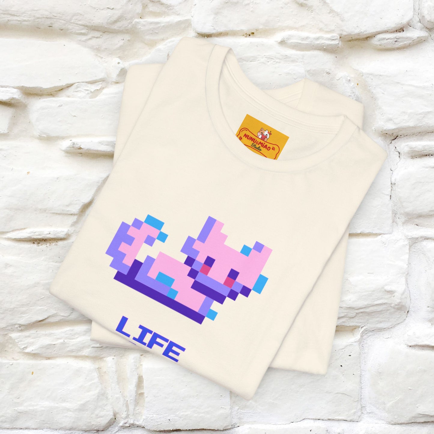 "Life Is A Game, I Am Just Here Fo The Cheat Code"  Cat T-Shirt | Nunu&Miao Studio - Nunu&Miao Studio