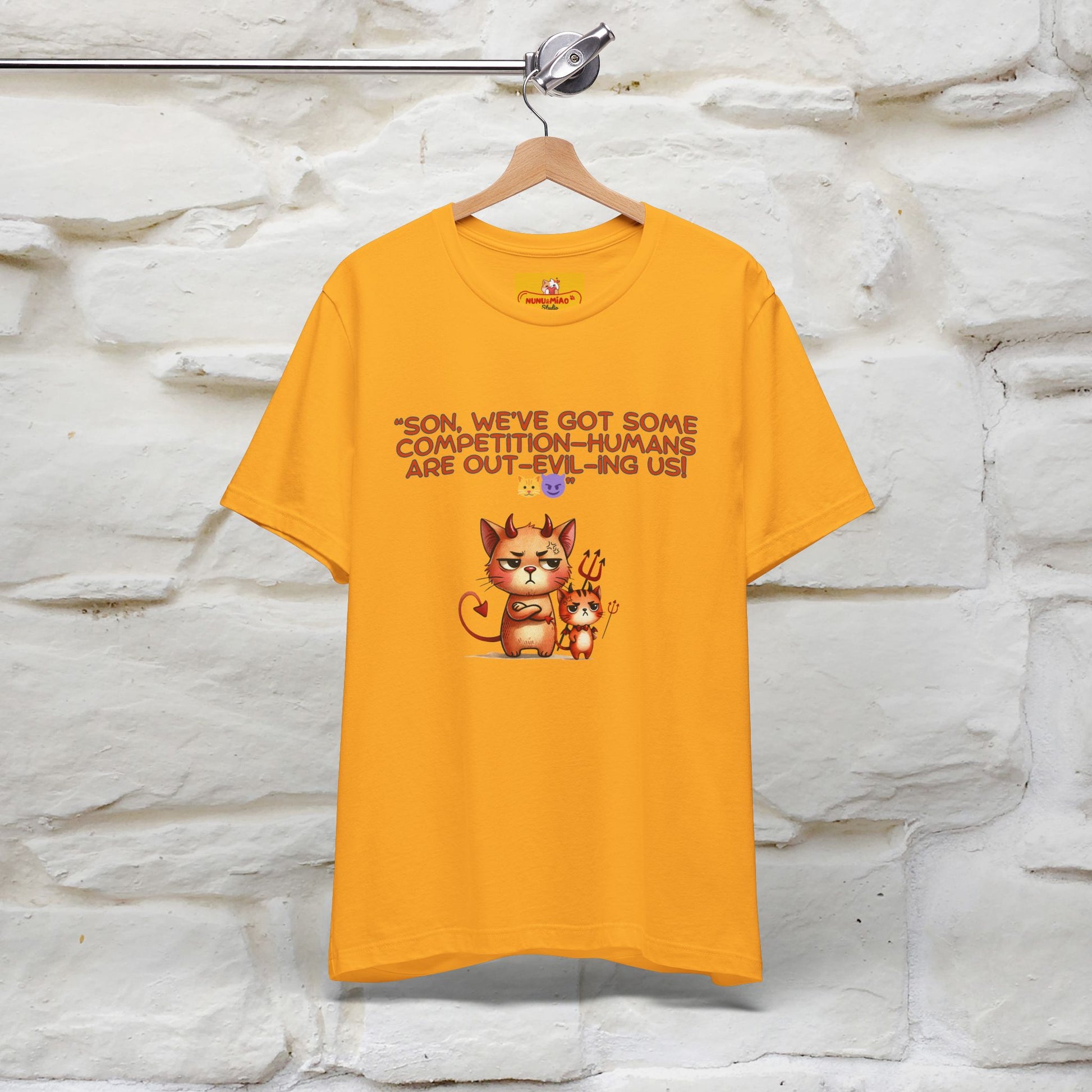 "Humans Are Out-Evil-Ing Us." Cat  T-shirt |Nunu&Miao Studio - Nunu&Miao Studio