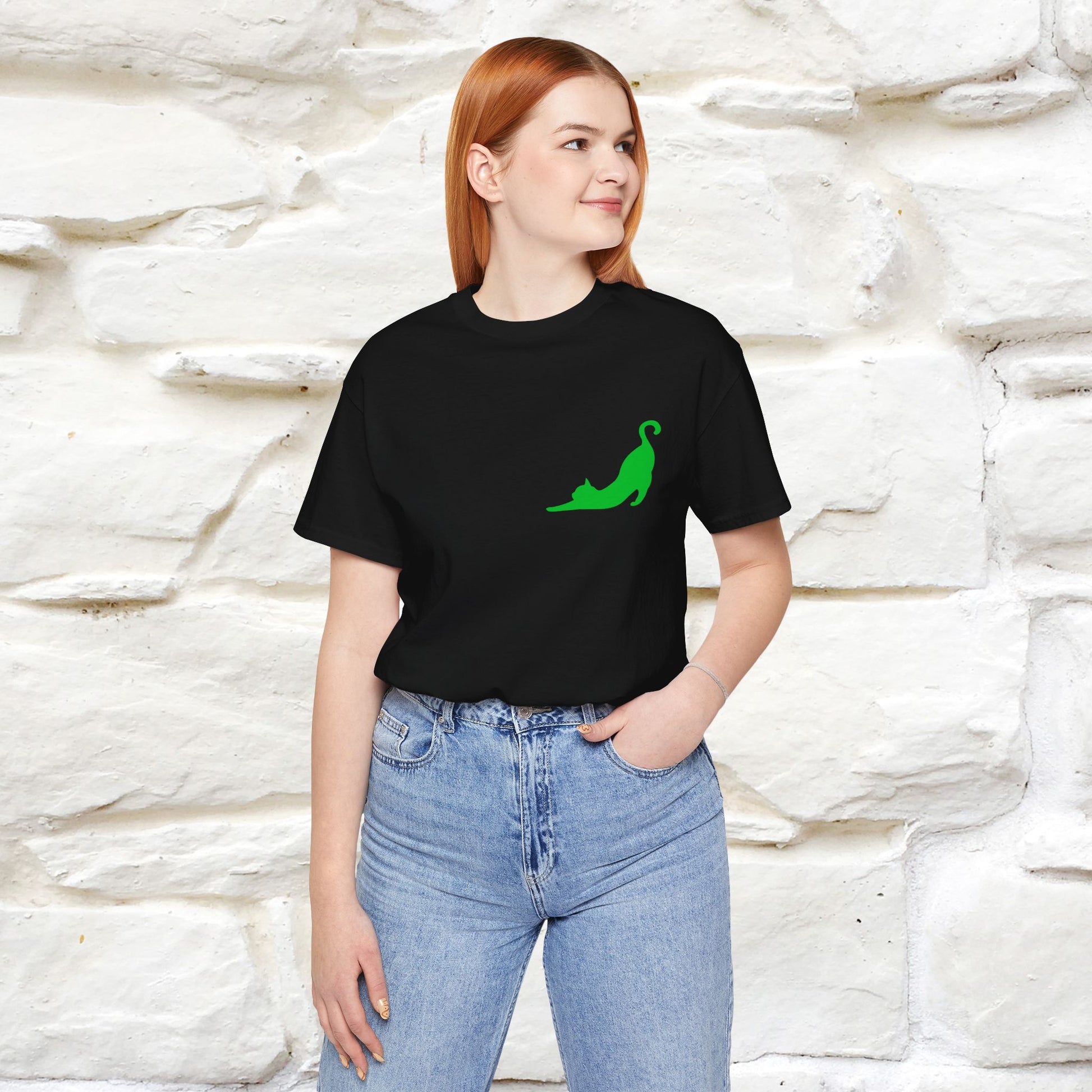 "Take a Deep Breath & Try All Over Again" Cat T-Shirt| Front & Back Design | Nunu&Miao Studio - Nunu&Miao Studio