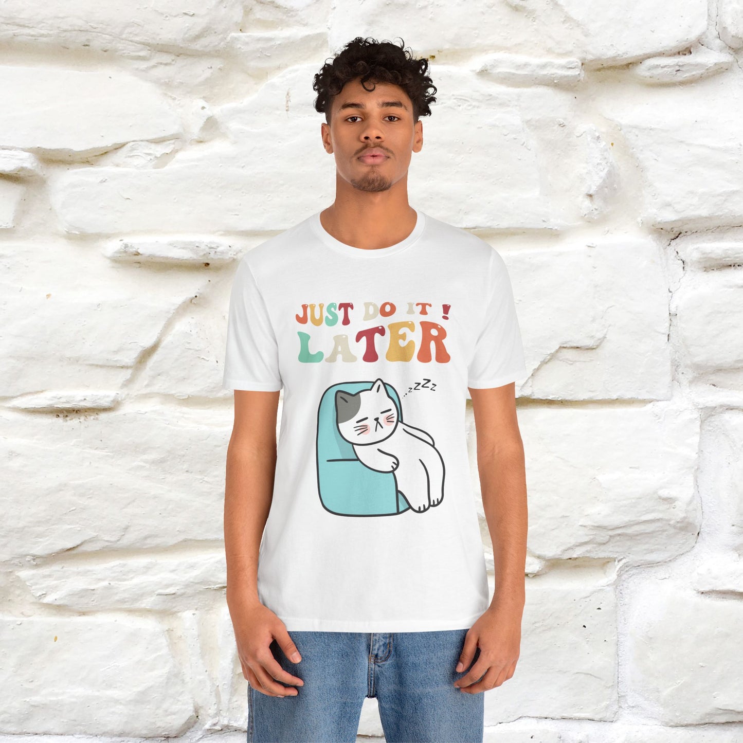 "Just Do It Later" Cat T-shirt |Nunu&Miao Studio - Nunu&Miao Studio