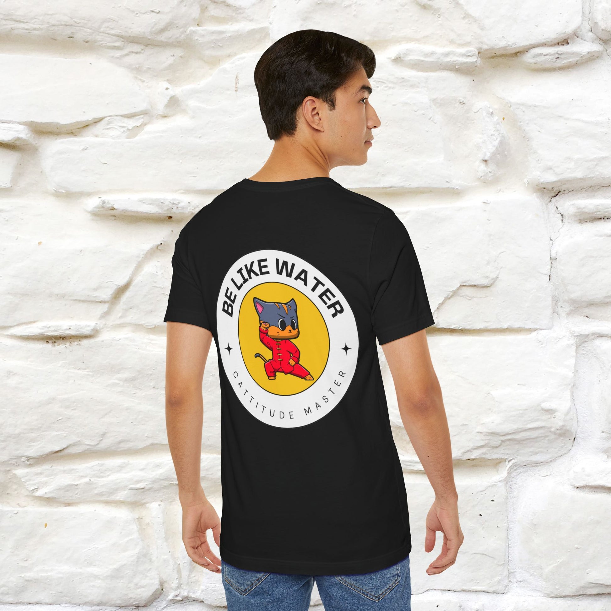 "Be Like Water: Cattitude Master | Cat T-Shirt |Nunu&Miao Studio - Nunu&Miao Studio