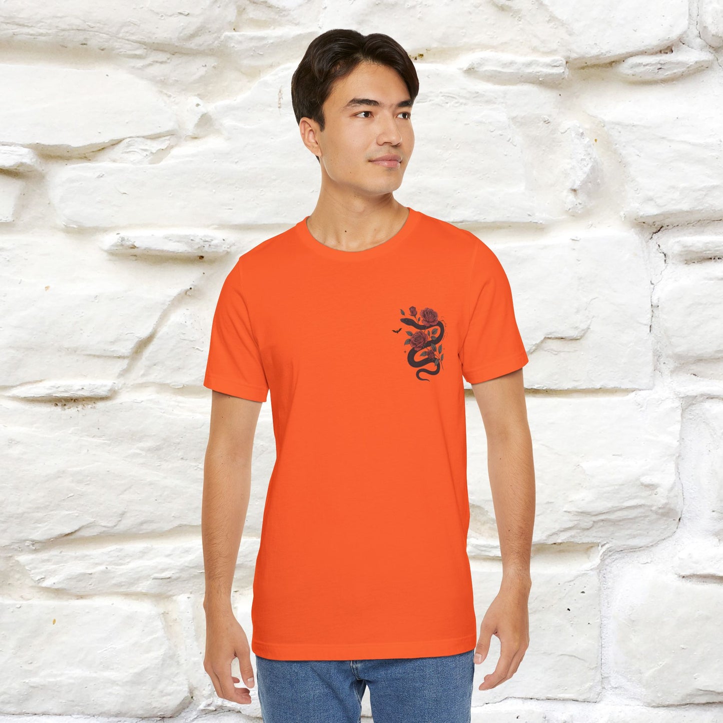 "The Rose and The Snake " Halloween T-shirt |Nunu&Miao Studio - Nunu&Miao Studio