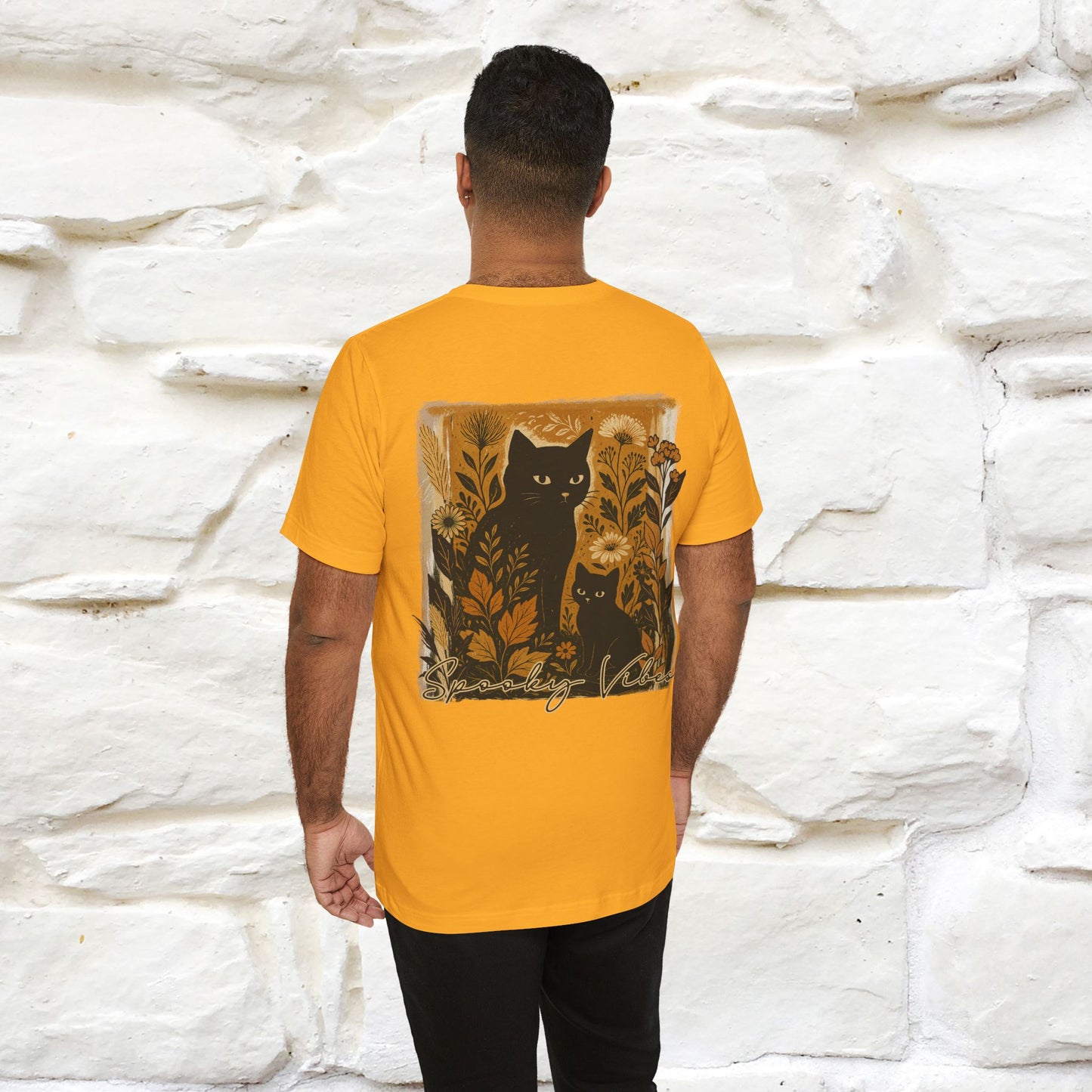 "Spooky Vibes" Cat T-shirt |Nunu&Miao Studio - Nunu&Miao Studio