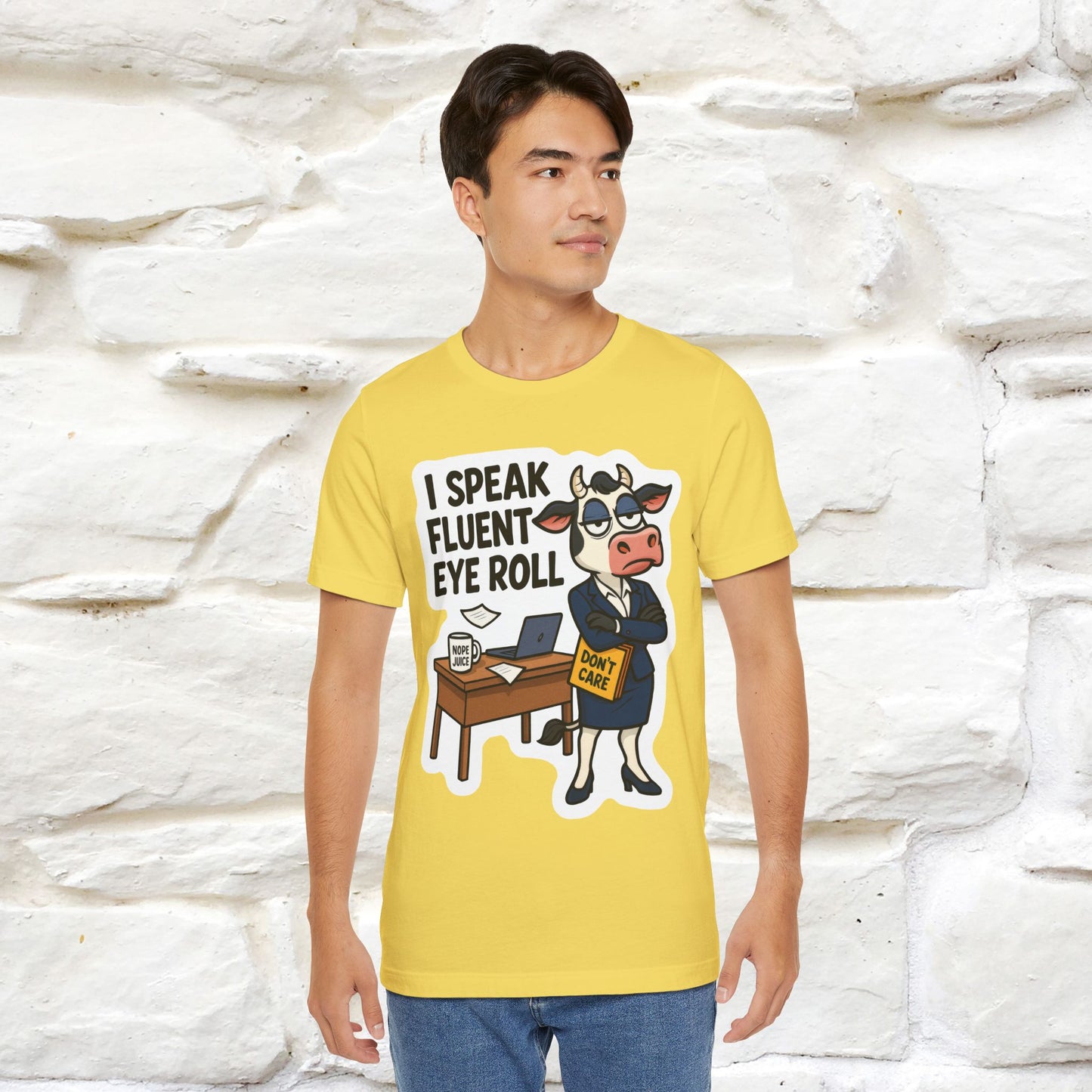 ''I Speak Fluent Eye Roll ''|  Sarcastic Cat T-Shirt | Nunu&Miao Studio