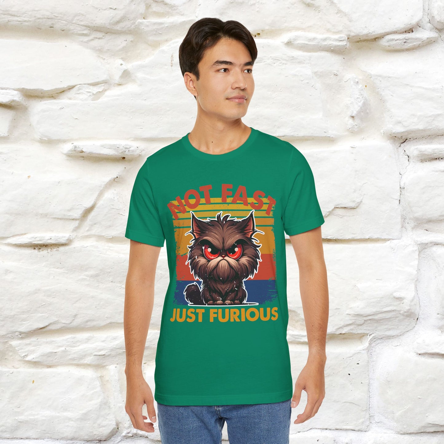 Not Fast, Just Furious |  Sarcastic Cat T-Shirt | Nunu&Miao Studio - Nunu&Miao Studio
