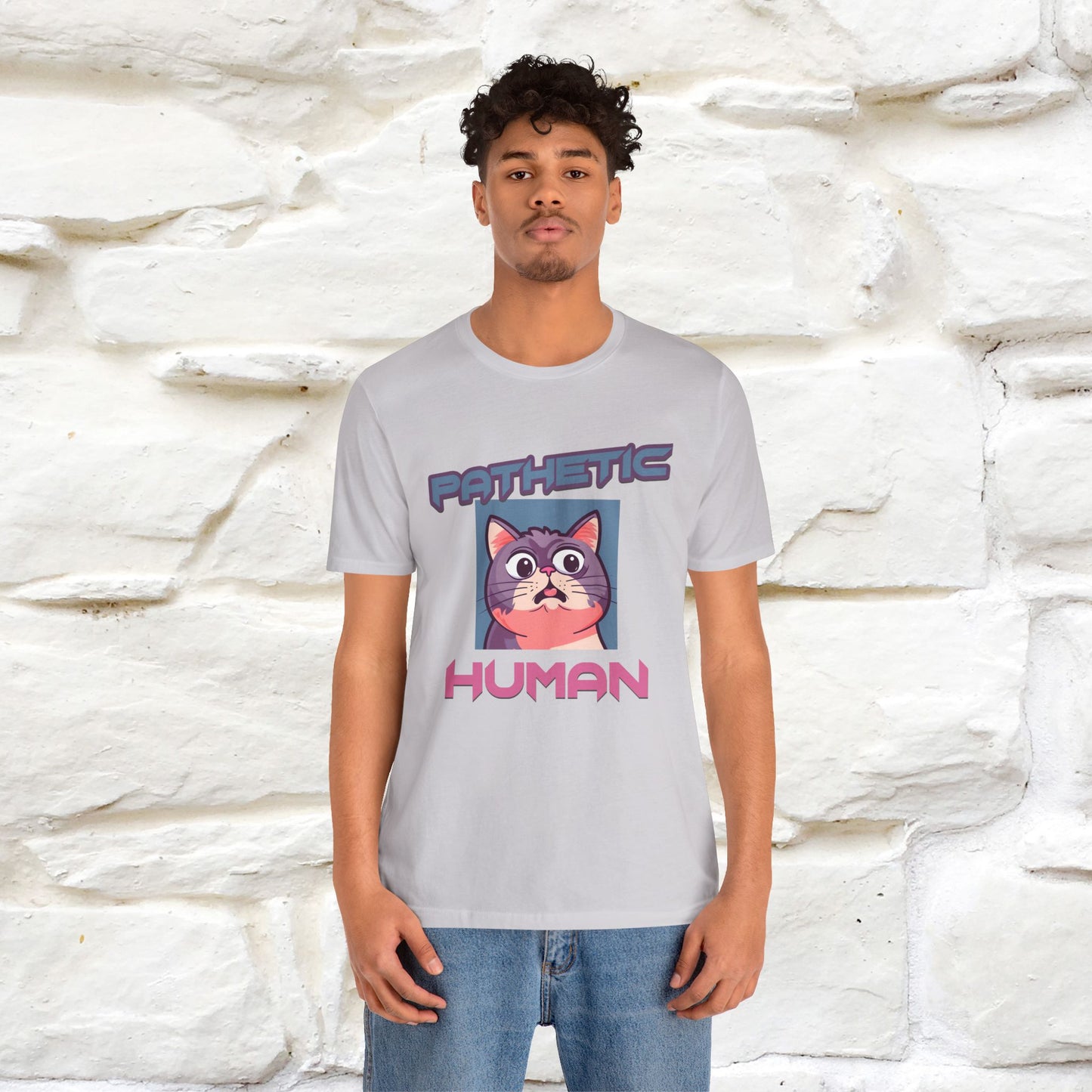 ''Pathetic Human'' | Funny Cat T-Shirt | Nunu&Miao Studio - Nunu&Miao Studio