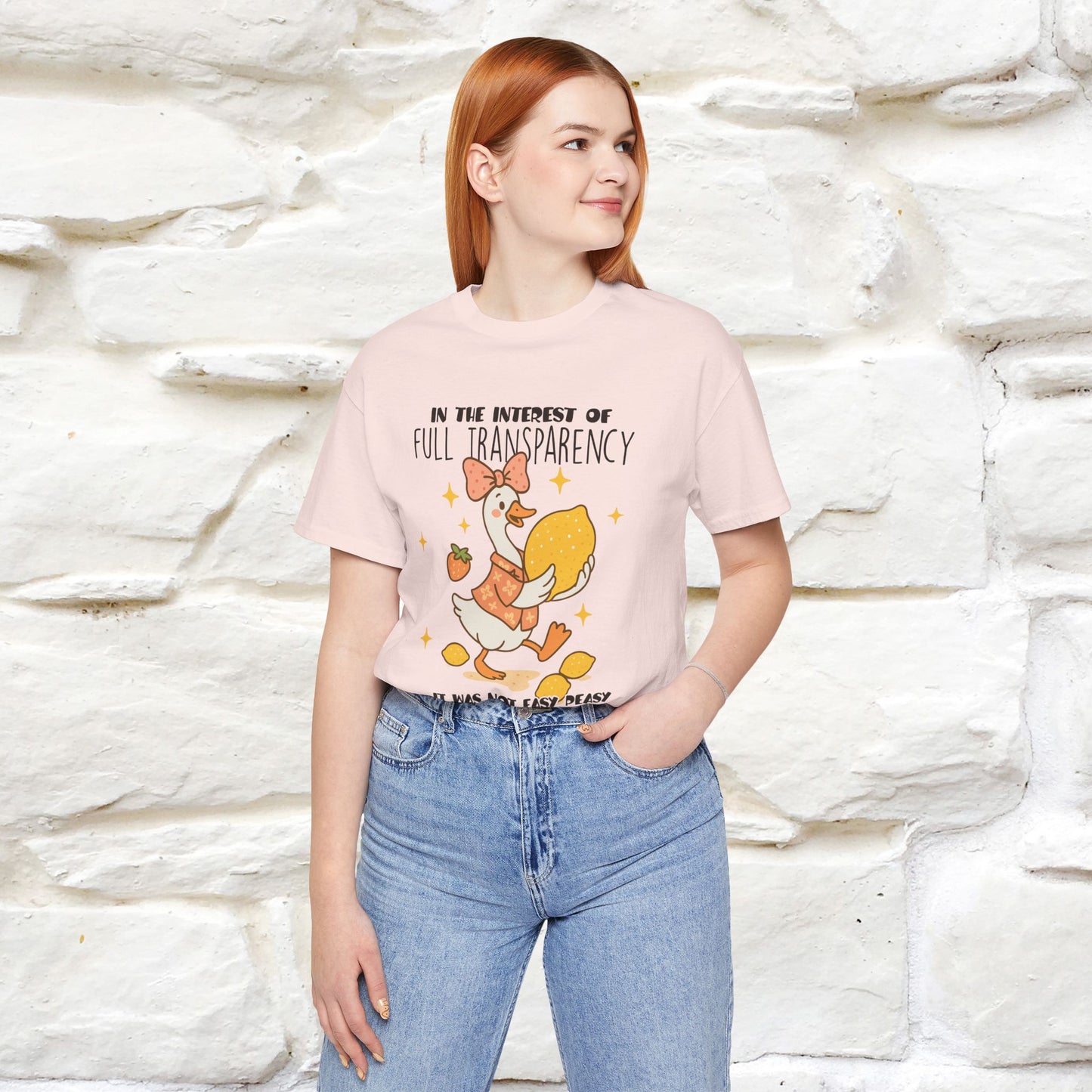 "It Was Not Easy Peasy" Funny T-shirt |Nunu&Miao Studio - Nunu&Miao Studio