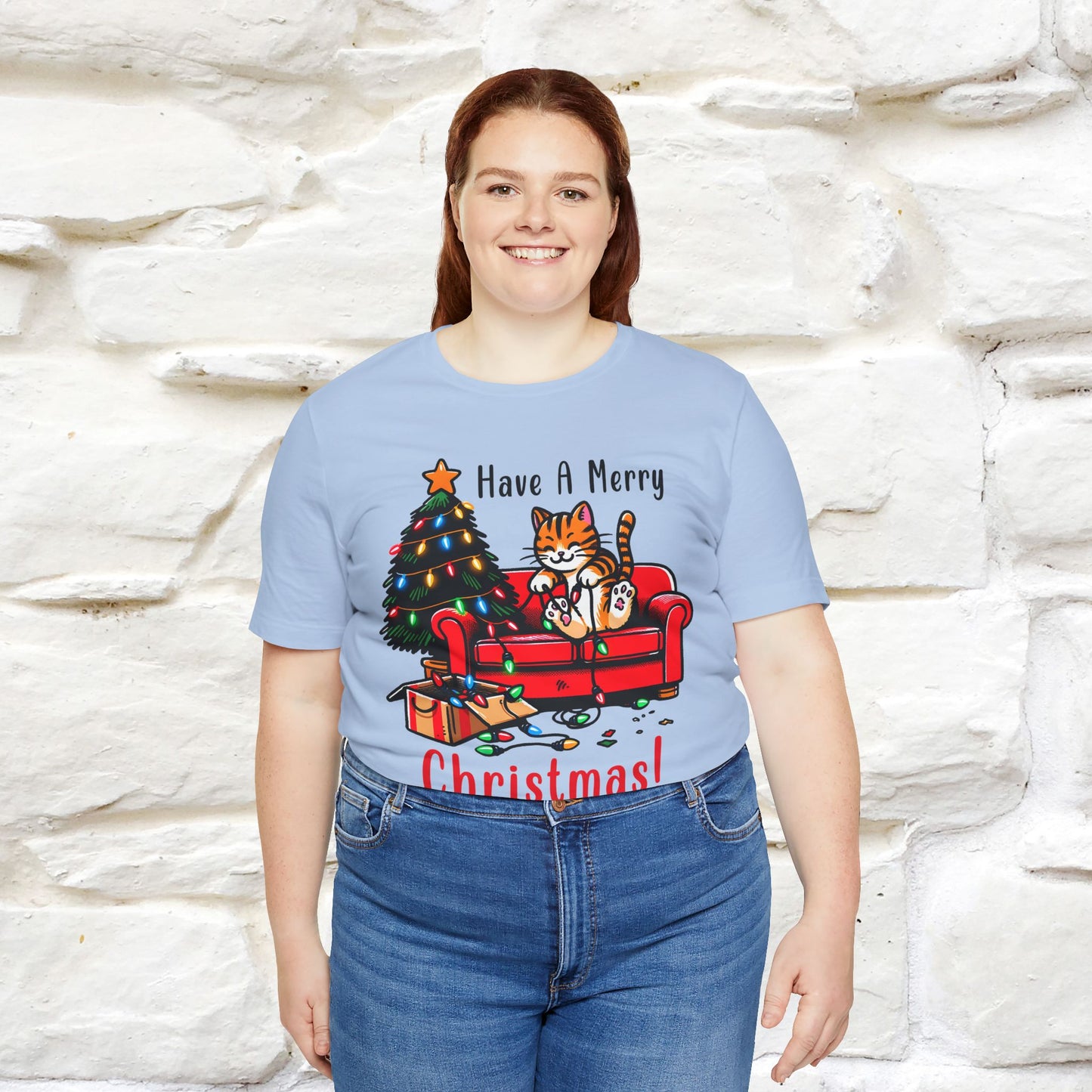 "Have A Merry..." |Funny Cat  T-Shirt | Nunu&Miao Studio