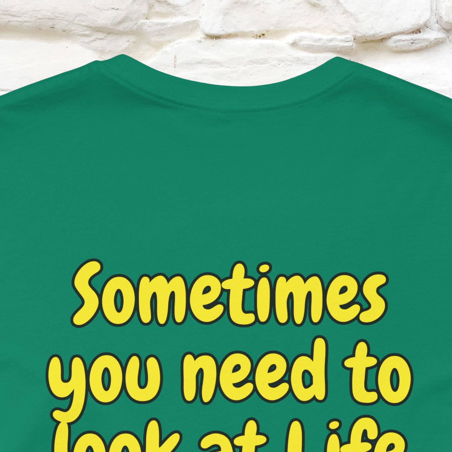 "Sometimes You Need to Look at Life from a Different Perspective" Cat T-Shirt | Front & Back Design | Nunu&Miao Studio - Nunu&Miao Studio