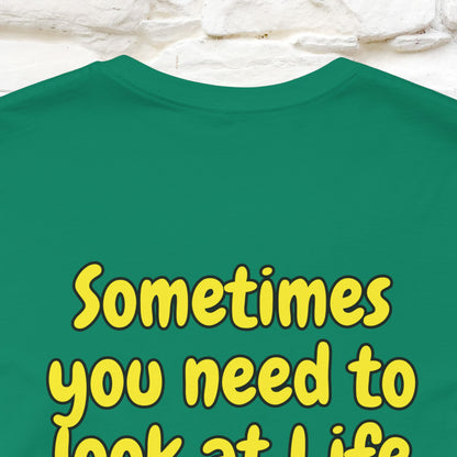 "Sometimes You Need to Look at Life from a Different Perspective" Cat T-Shirt | Front & Back Design | Nunu&Miao Studio - Nunu&Miao Studio