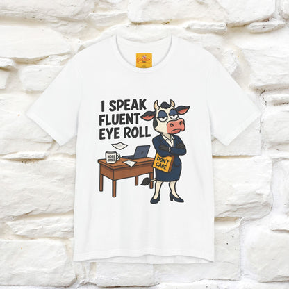 ''I Speak Fluent Eye Roll ''|  Sarcastic Cat T-Shirt | Nunu&Miao Studio