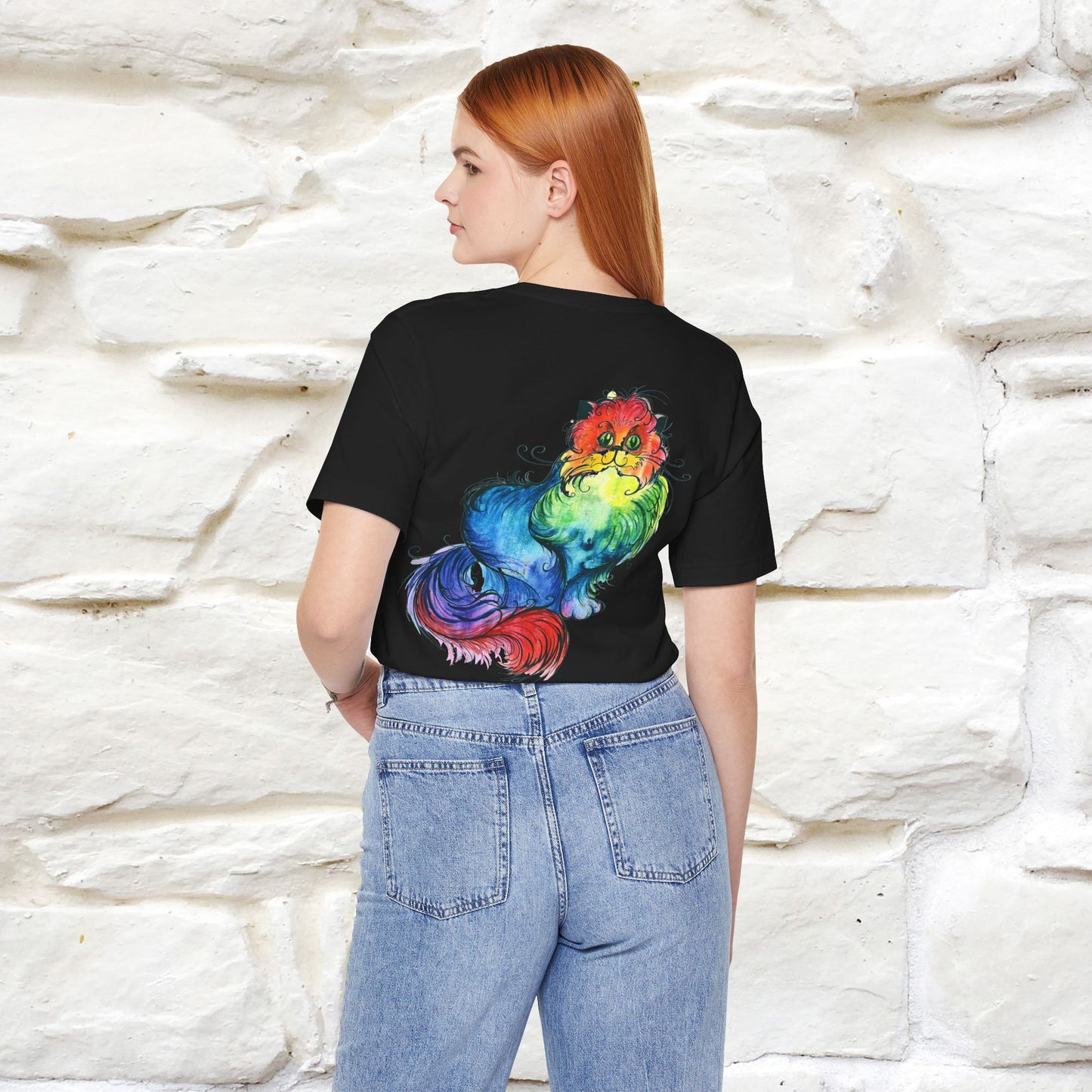 "Il Pittore'' Cat T-Shirt Front and Back Design | Nunu&Miao Studio - Nunu&Miao Studio